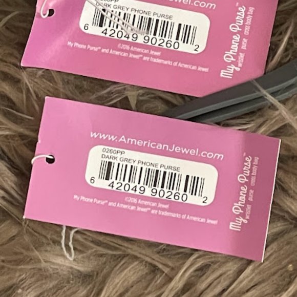 2 Gray Silicone Jelly Phone Purse - Picture 7 of 9